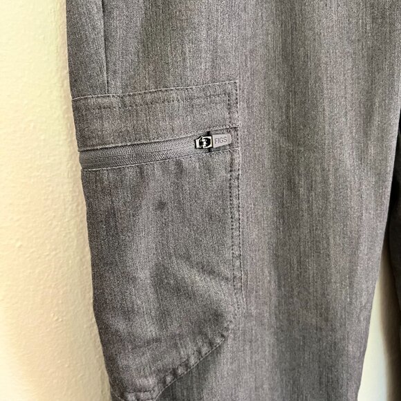 Figs Zamora Jogger Scrub Pants Grey Petite M - Picture 3 of 7